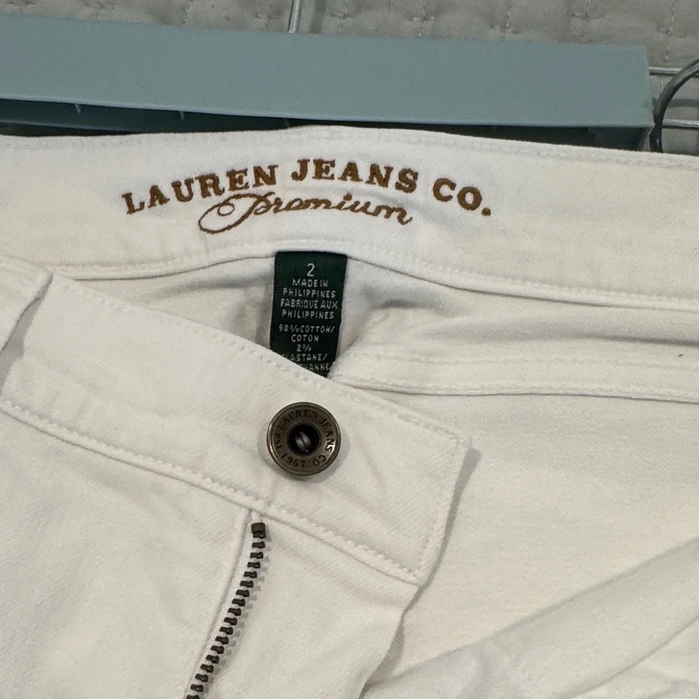 Ralph Lauren Women's Straight Leg White Jeans - Picture 5 of 6